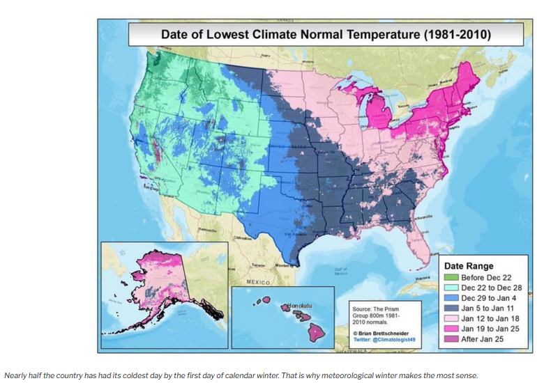 us coldest day of year map